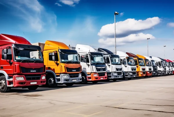 Vehicle fleet in the yard – CGM Trasporti